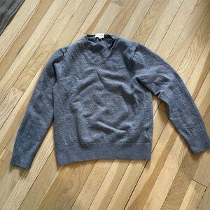 Club Monaco, V neck gray sweater